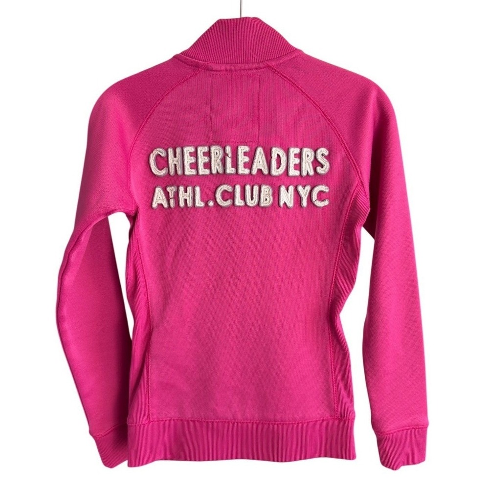 Vintage The Retro Company Womens XS Pink Full Zip‎ Track Jacket Y2K Embroidered